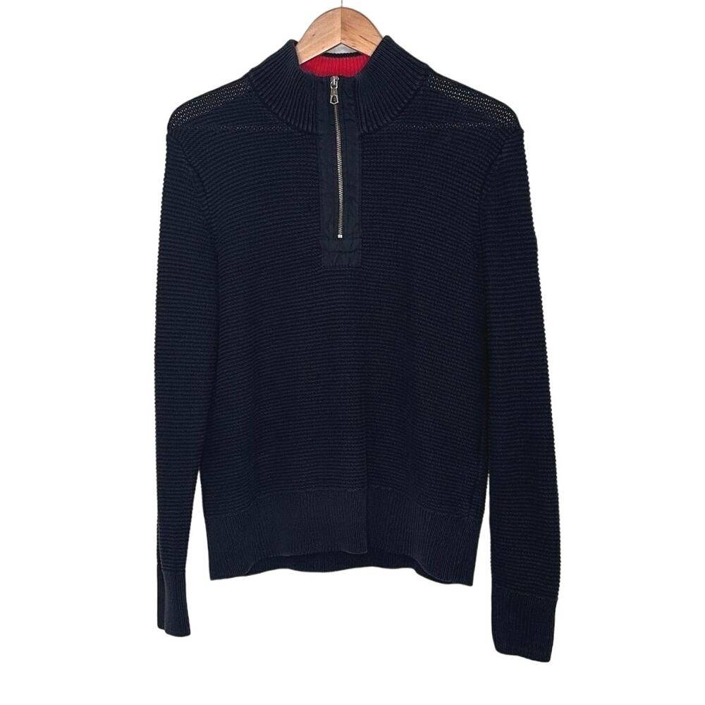Sperry Top Sider black Men's 1/4 zip size medium